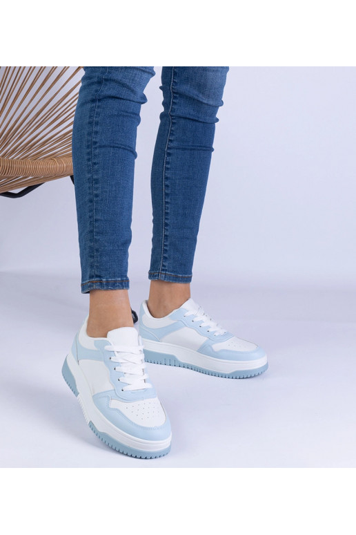 Blaue Sneaker mit dicker Sohle Undina