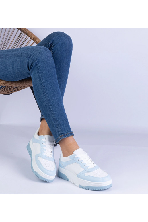 Blaue Sneaker mit dicker Sohle Undina