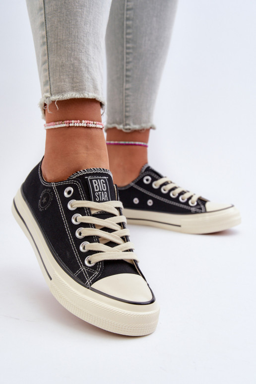 Niedrig Freizeitschuhe Big Star NN274269 schZuarze Farbe