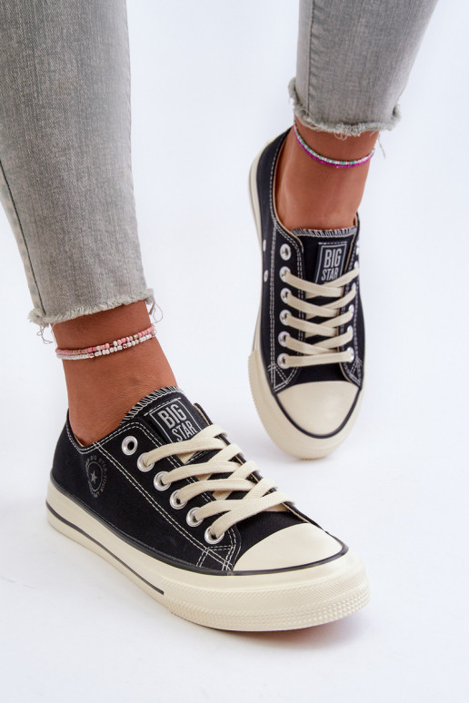 Niedrig Freizeitschuhe Big Star NN274269 schZuarze Farbe