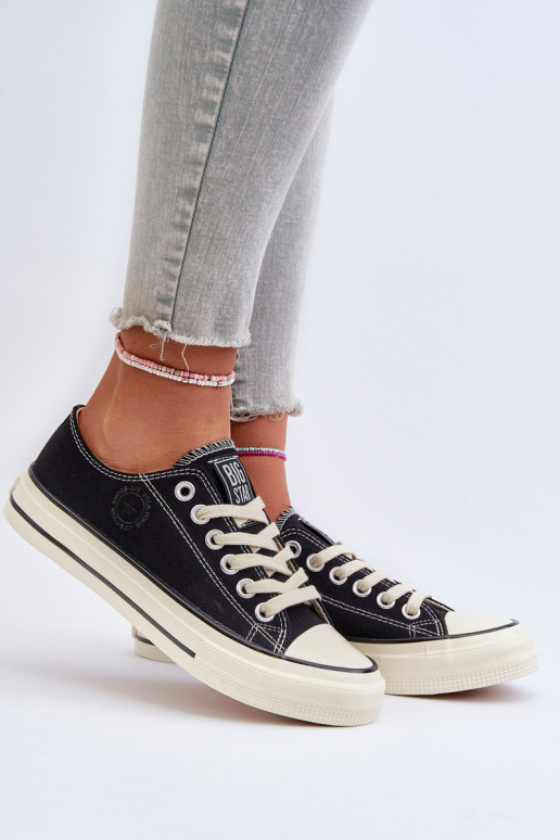 Niedrig Freizeitschuhe Big Star NN274269 schZuarze Farbe