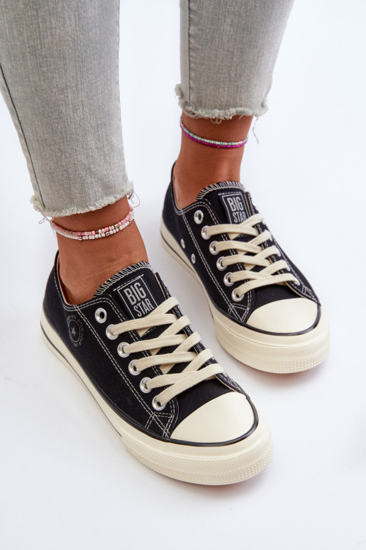 Niedrig Freizeitschuhe Big Star NN274269 schZuarze Farbe