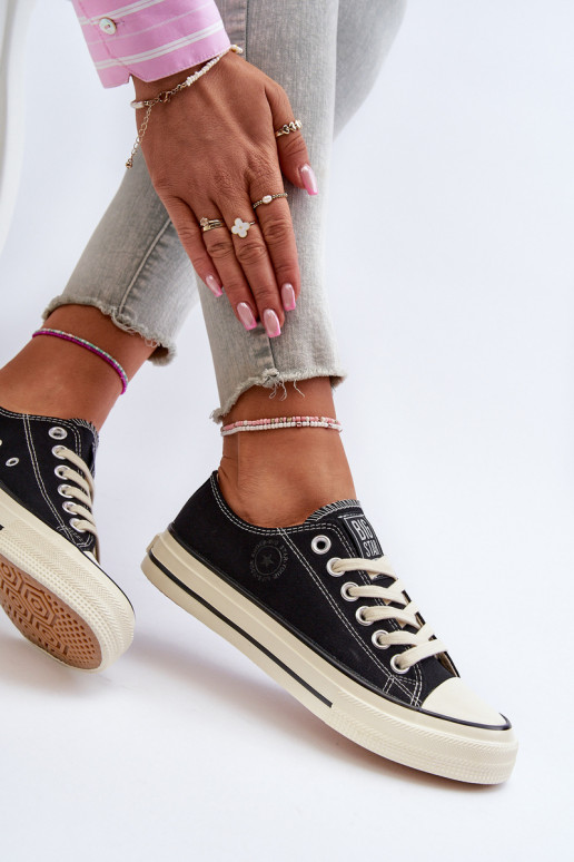 Niedrig Freizeitschuhe Big Star NN274269 schZuarze Farbe