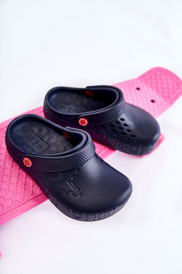 Kindisch Leichte Hausschuhe Crocs Big Star II375002 Dunkelblau 2