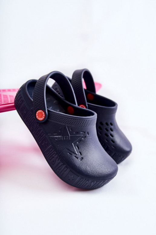 Kindisch Leichte Hausschuhe Crocs Big Star II375002 Dunkelblau Kindisch Leichte Hausschuhe Crocs Big Star II375002 Dunkelblau