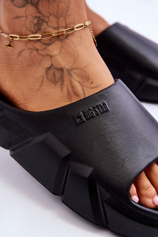 Damenhausschuhe mit Schaumstoff Big Star LL274594 schZuarze Farbe  Damenhausschuhe mit Schaumstoff Big Star LL274594 schZuarze Farbe