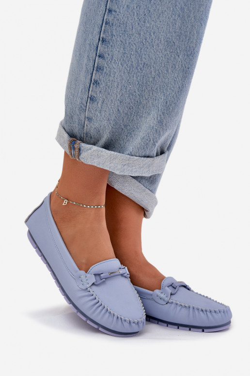 gleichschenklig Haut Mokassins mit Ornamenten S.Barski LR51-547 blaue Farbe gleichschenklig Haut Mokassins mit Ornamenten S.Barski LR51-547 blaue Farbe