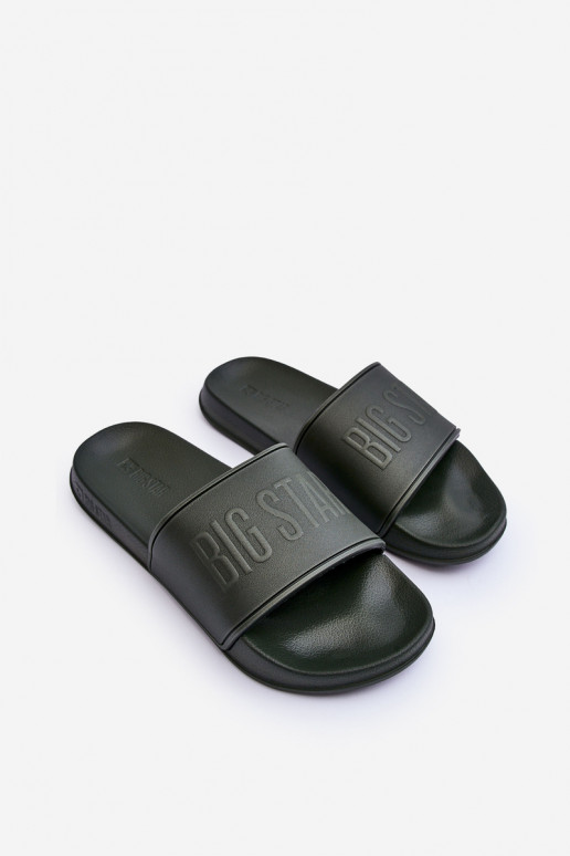 Leichte Hausschuhe aus Schaumstoff Männlich Big Star MM174324 Khaki-Farbe-Farbe