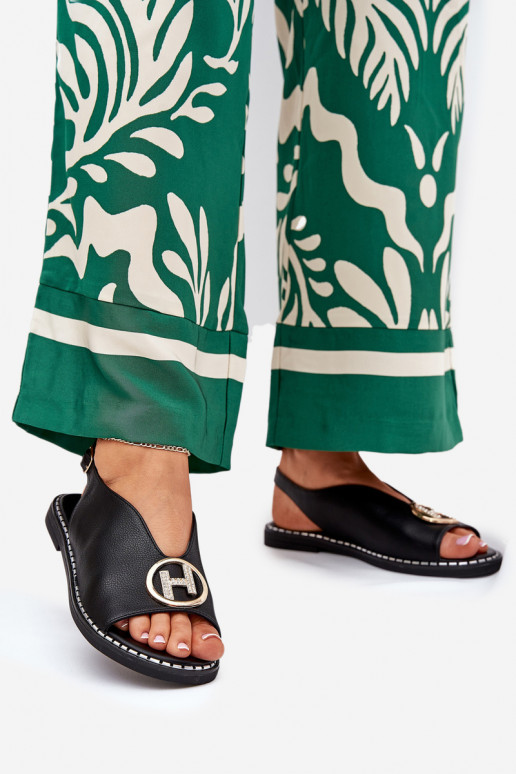 gleichschenklig Eleganter Stil Sandalen mit Ornamenten schZuarze Farbe Iseliria gleichschenklig Eleganter Stil Sandalen mit Ornamenten schZuarze Farbe Iseliria