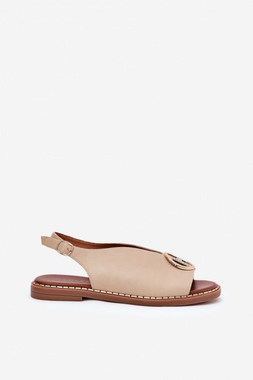 gleichschenklig Eleganter Stil Sandalen mit Ornamenten Beige Iseliria gleichschenklig Eleganter Stil Sandalen mit Ornamenten Beige Iseliria