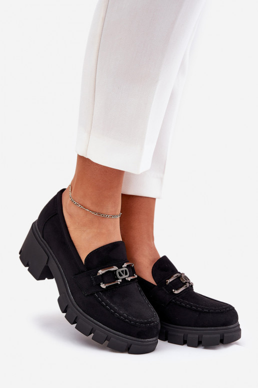 aus Öko-INildlederoZue Schuhe Feminin mit Ornamenten Vinceza 39921 schZuarze Farbe