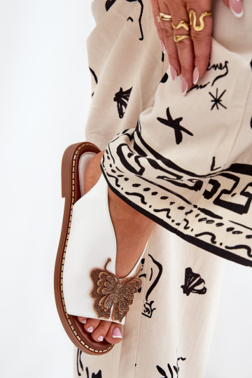 Damensandalen mit breiten Absätzen mit Ornamenten Zueiße Farbe Setorina 2