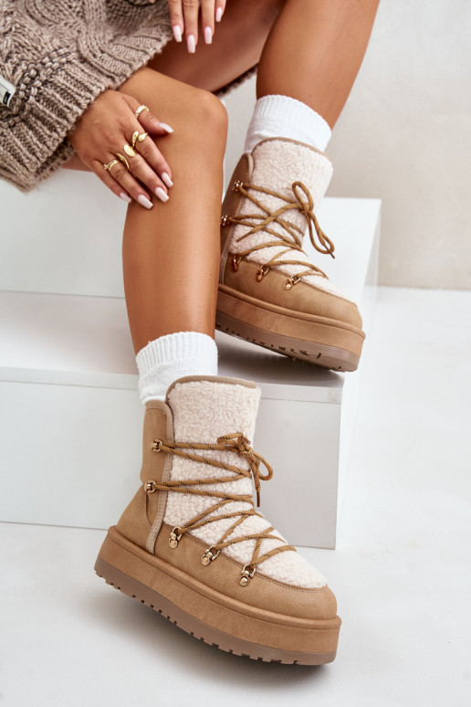 Damen Schneestiefel mit Plattform und... Damen Schneestiefel mit Plattform und...