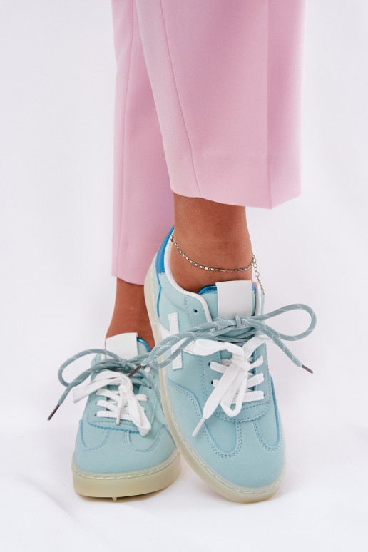 Niedrig Turnschuhe Feminin mit Leopardenfellmuster Mintfarbe Zelevelis Niedrig Turnschuhe Feminin mit Leopardenfellmuster Mintfarbe Zelevelis