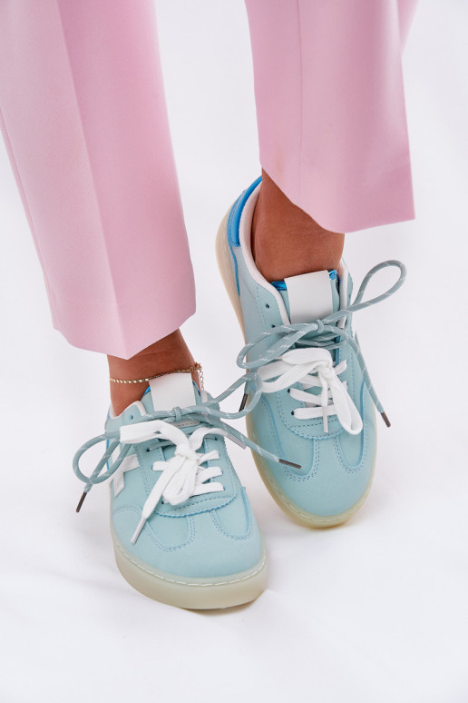 Niedrig Turnschuhe Feminin mit Leopardenfellmuster Mintfarbe Zelevelis Niedrig Turnschuhe Feminin mit Leopardenfellmuster Mintfarbe Zelevelis