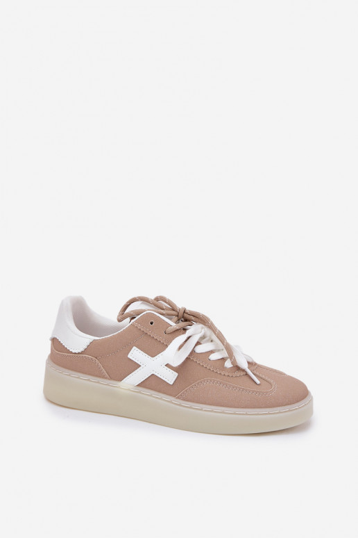 Niedrig Turnschuhe Feminin Beige Zelevelis Niedrig Turnschuhe Feminin Beige Zelevelis