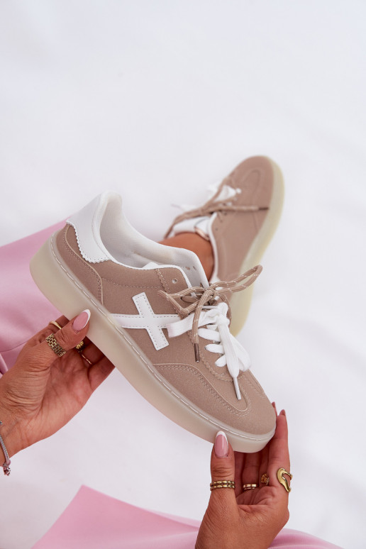 Niedrig Turnschuhe Feminin Beige Zelevelis Niedrig Turnschuhe Feminin Beige Zelevelis