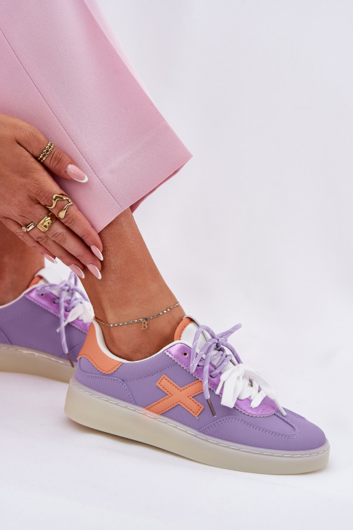 Niedrig Turnschuhe Feminin Violette Farbe Zelevelis Niedrig Turnschuhe Feminin Violette Farbe Zelevelis