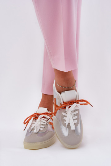 Niedrig Turnschuhe Feminin Silberfarbe Zelevelis 2