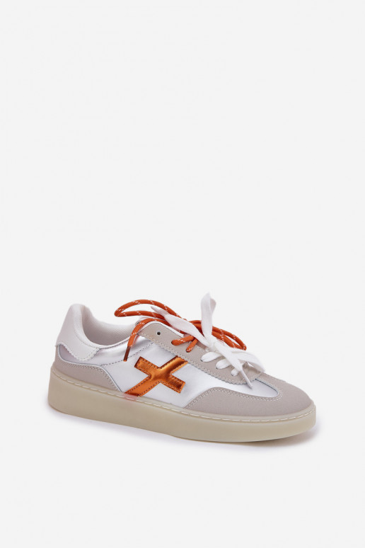 Niedrig Turnschuhe Feminin Silberfarbe Zelevelis Niedrig Turnschuhe Feminin Silberfarbe Zelevelis