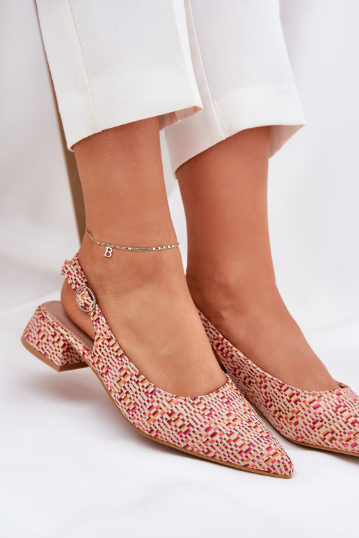 gemusterte Sandalen Feminin Ermöglicht Subtilm Obcasie Verschiedene Farben Jorela