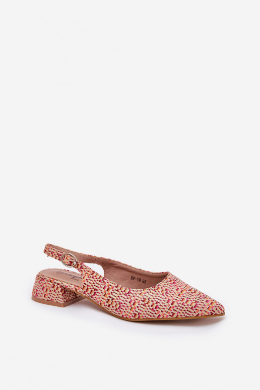 gemusterte Sandalen Feminin Ermöglicht Subtilm Obcasie Verschiedene Farben Jorela