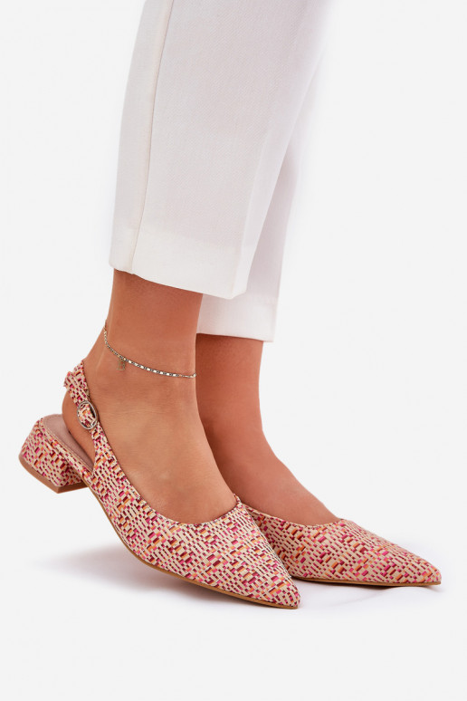 gemusterte Sandalen Feminin Ermöglicht Subtilm Obcasie Verschiedene Farben Jorela