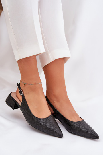 gemusterte Sandalen Feminin Ermöglicht Subtilm Obcasie schZuarze Farbe Jorela