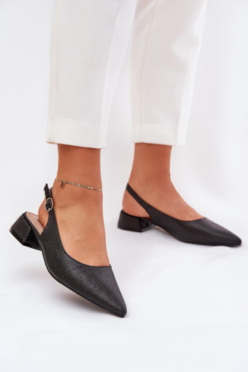 gemusterte Sandalen Feminin Ermöglicht Subtilm Obcasie schZuarze Farbe Jorela 2