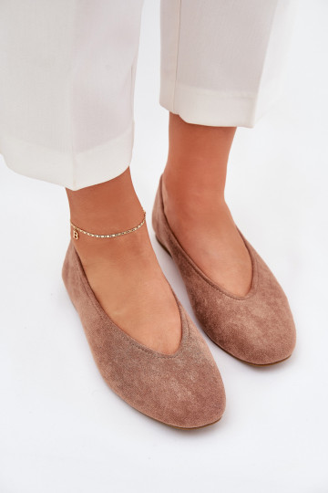 Klassisches Stilvollll Ballerinas Z aus Öko-INildlederu Khaki-Farbe Osallin 2