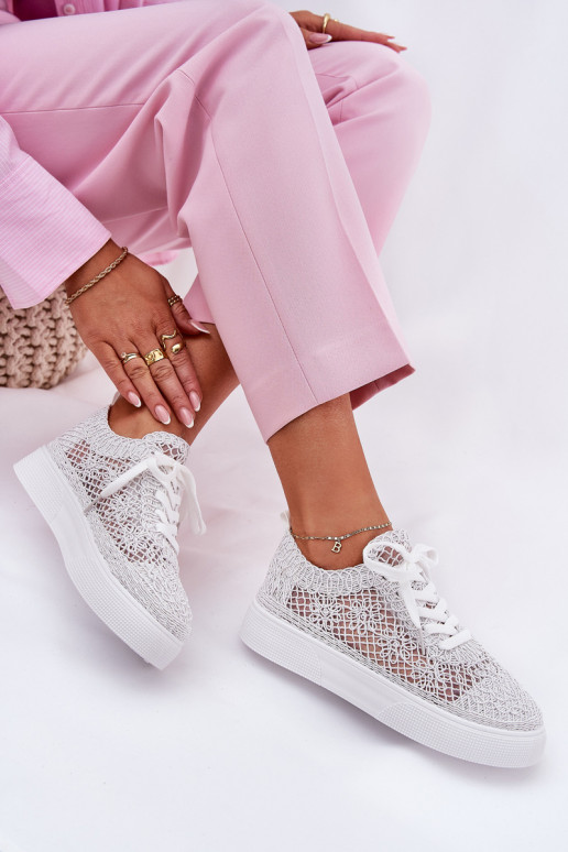 mit durchbrochenen Elementen Turnschuhe Feminin mit einer Plattform Zueiße Farbe Aranelith mit durchbrochenen Elementen Turnschuhe Feminin mit einer Plattform Zueiße Farbe Aranelith