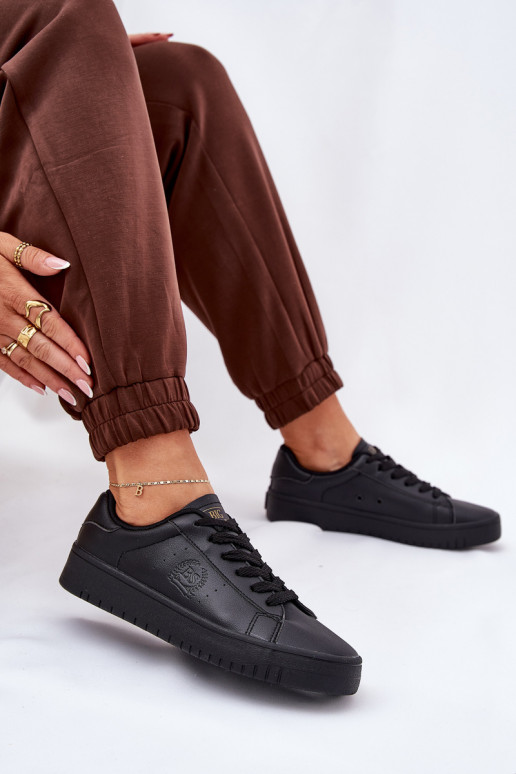 Niedrig Freizeitschuhe aus Öko-Leder Big Star NN274576 schZuarze Farbe Niedrig Freizeitschuhe aus Öko-Leder Big Star NN274576 schZuarze Farbe