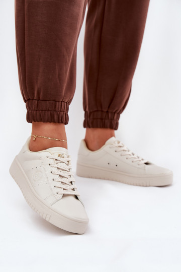Niedrig Freizeitschuhe aus Öko-Leder Big Star NN274578 Beige 2