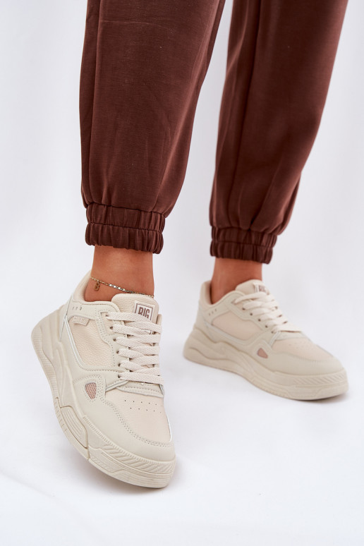 Feminin Sneakers Stilvollllschuhe Big Star NN274668 Beige Feminin Sneakers Stilvollllschuhe Big Star NN274668 Beige