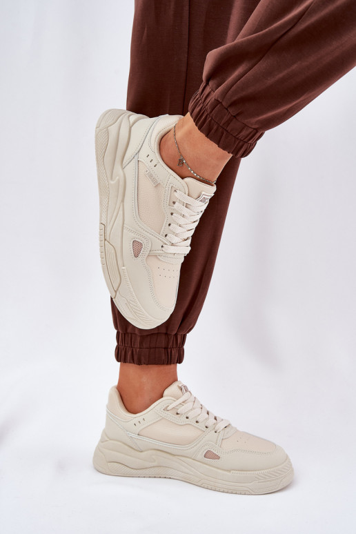 Feminin Sneakers Stilvollllschuhe Big Star NN274668 Beige Feminin Sneakers Stilvollllschuhe Big Star NN274668 Beige