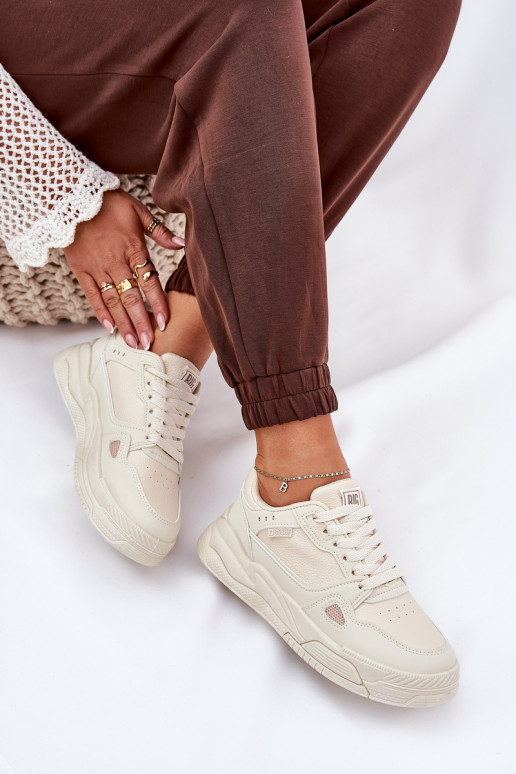 Feminin Sneakers Stilvollllschuhe Big Star NN274668 Beige Feminin Sneakers Stilvollllschuhe Big Star NN274668 Beige