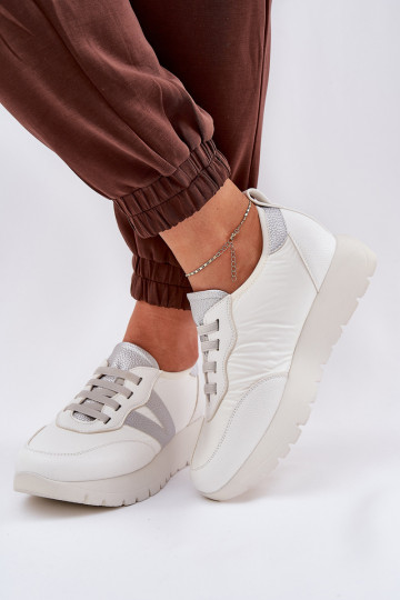 Sportschuhe Moteriškas mit Plateau Vinceza 58510 in Weiß 2