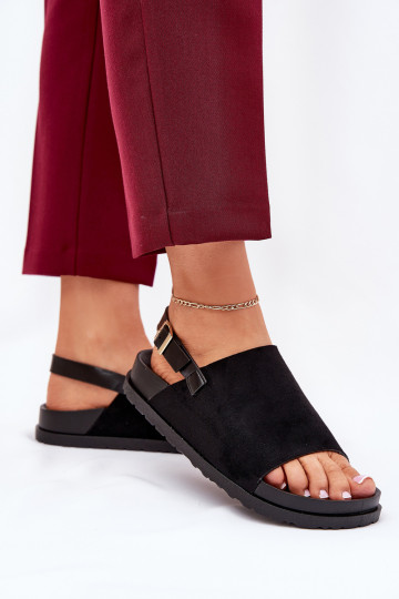 Damen-Sandalen aus Kunstwildleder mit Plateau 2