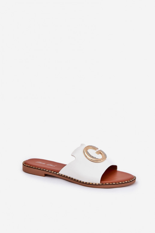 Eko Haut gleichschenklig Damenhausschuhe Mit Dekorationen Detalem Zueiße Farbe Frelie Eko Haut gleichschenklig Damenhausschuhe Mit Dekorationen Detalem Zueiße Farbe Frelie