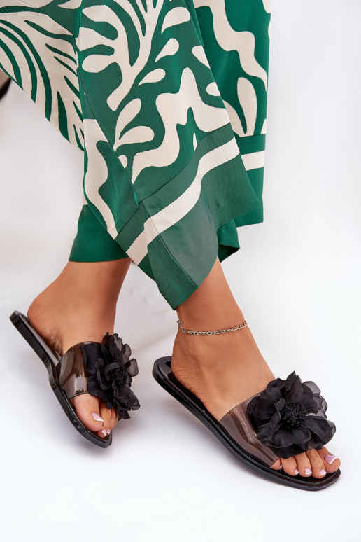 Durchschauen gleichschenklig Damenhausschuhe Ze Sztucznym Eine Blume schZuarze Farbe Vobetta Durchschauen gleichschenklig Damenhausschuhe Ze Sztucznym Eine Blume schZuarze Farbe Vobetta