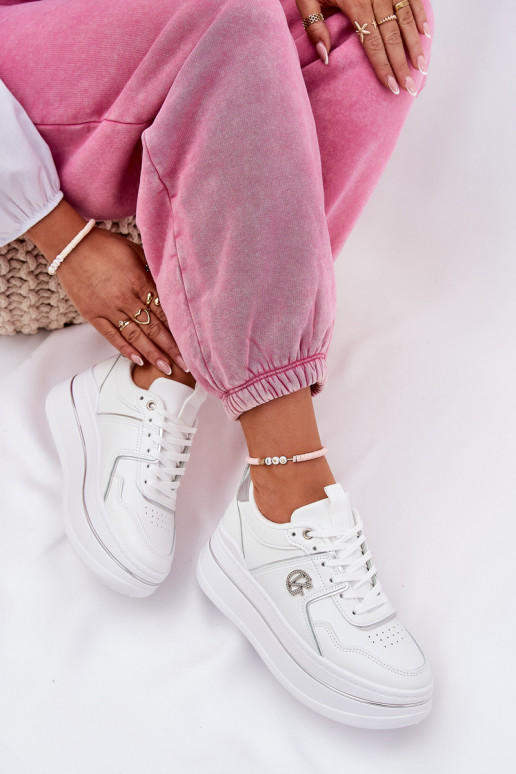 Feminin Turnschuhe mit einer Plattform Zueiße Farbe Caldeno Feminin Turnschuhe mit einer Plattform Zueiße Farbe Caldeno
