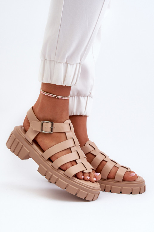 Sandalen Feminin Beige Rosarose