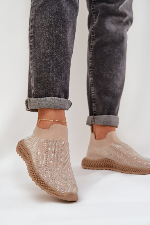 Ein überzeugendes Stilvollll Turnschuhe Feminin Mit Dekoration D&A TIN121 Beige