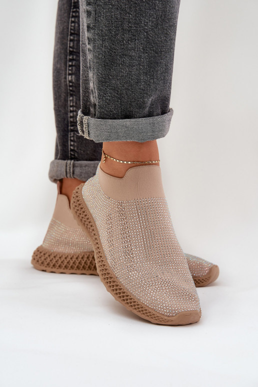 Ein überzeugendes Stilvollll Turnschuhe Feminin Mit Dekoration D&A TIN121 Beige