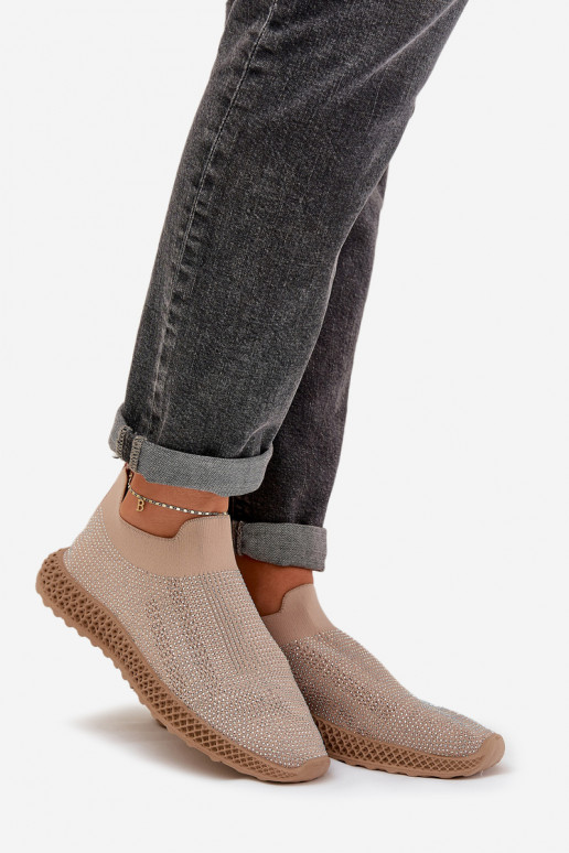 Ein überzeugendes Stilvollll Turnschuhe Feminin Mit Dekoration D&A TIN121 Beige