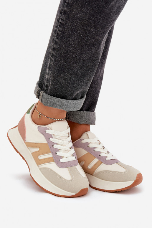 Turnschuhe Feminin mit einer Plattform Verschiedene Farben Emidi