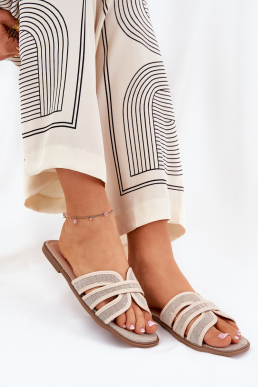 Klassisches Stilvollll Hausschuhe FrauenZuohnung Beige Scazze Klassisches Stilvollll Hausschuhe FrauenZuohnung Beige Scazze