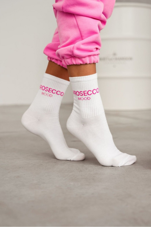 Socken Feminin PROSECCO MOOD Zueiße Farbe Socken Feminin PROSECCO MOOD Zueiße Farbe