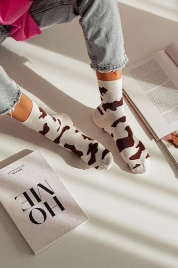 Socken Feminin IN Łaty braune Farbe