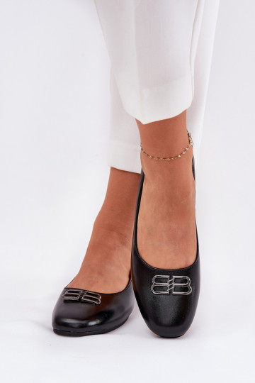 Vinceza 62206 Damen Ballerinas im eleganten Stil mit Ornamenten in Schwarz 2